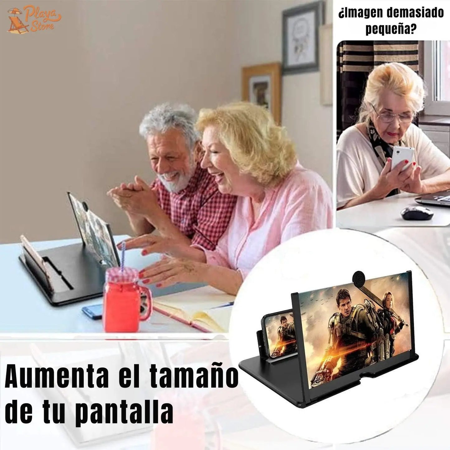 AMPLIFICADOR DE PANTALLA DE CELULAR - VISUALIZA EN GRANDE - DISFRUTA SIN CANSAR TU VISTA ✨