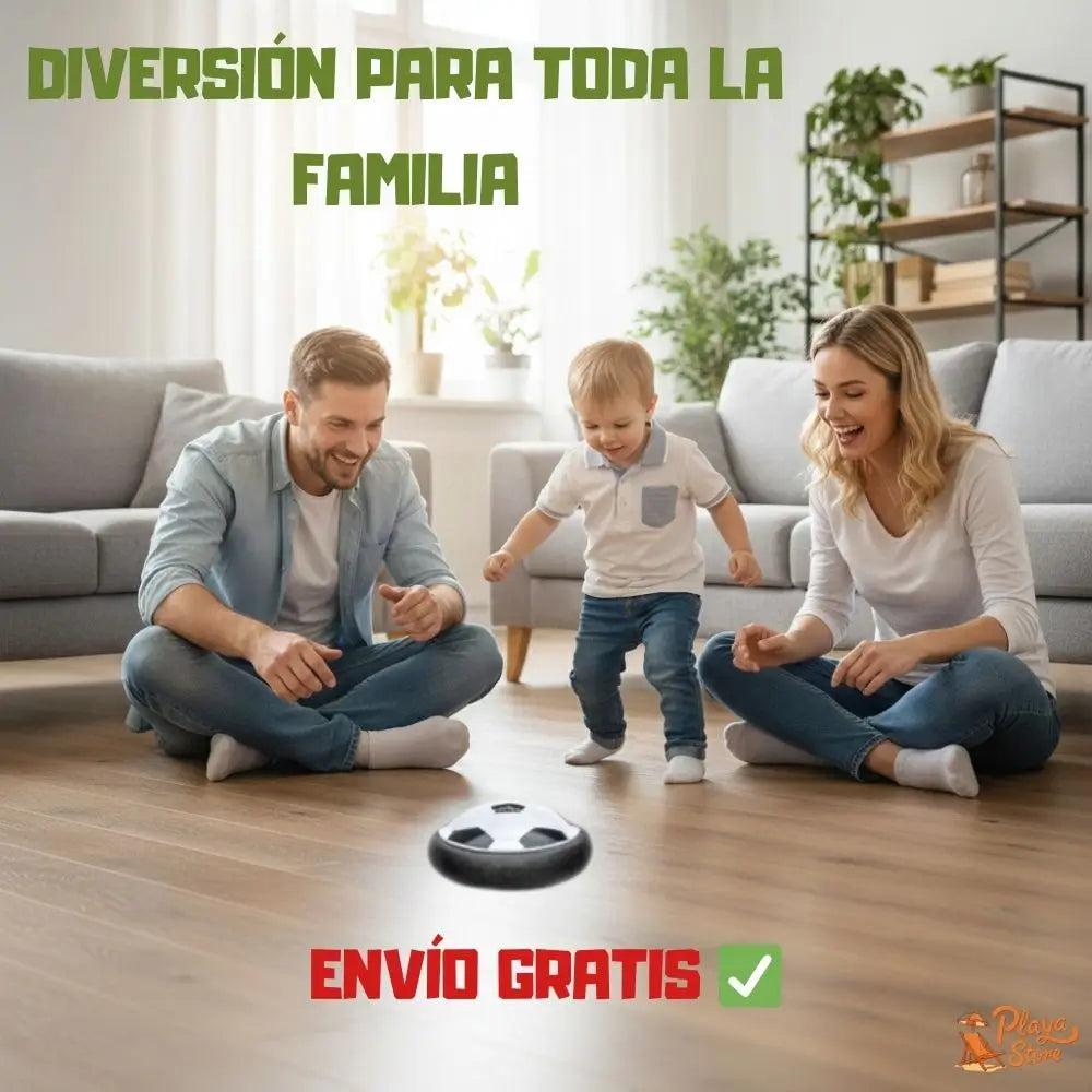 PELOTA DE FUTBOL FLOTANTE LED - MANTÉN A TUS NIÑOS ENTRETENIDOS SIN CAUSAR DAÑOS ⚽️