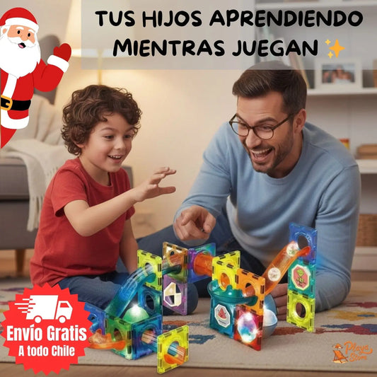 BLOQUES MAGNETICOS LUMINOSOS - CREA Y CONSTRUYE - APRENDIZAJE ACTIVO ✨