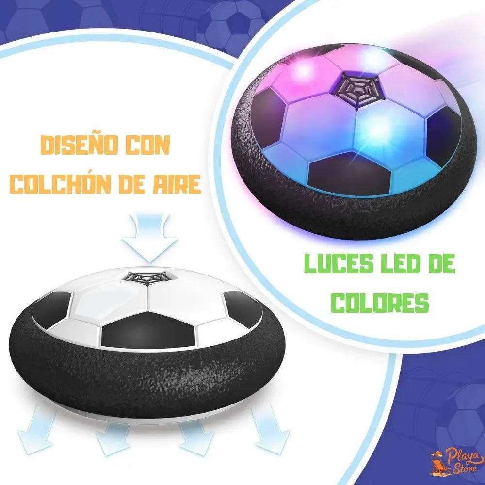 PELOTA DE FUTBOL FLOTANTE LED - MANTÉN A TUS NIÑOS ENTRETENIDOS SIN CAUSAR DAÑOS ⚽️